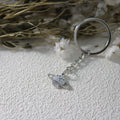 Zinc Alloy Cosmic Planet Keychain Bag Charm Gift view 3