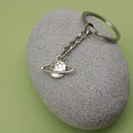 Zinc Alloy Cosmic Planet Keychain Bag Charm Gift view 4