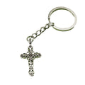Metal Minimalist Cross Keychain Bag Charm Gift Accessory view 5