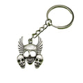 Zinc Alloy Winged Skull Keychain Gothic Bag Charm Gift view 5