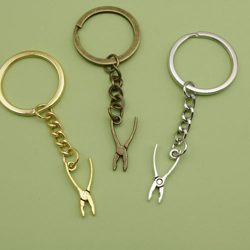 Metal Pliers Keychain Tool Shape Bag Charm