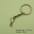 Metal Pliers Keychain Tool Shape Bag Charm view 2
