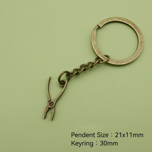 Metal Pliers Keychain Tool Shape Bag Charm