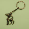 Zinc Alloy Zebra Keychain Bag Charm Gift view 1