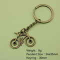Metal Bicycle Keychain Key Ring Gift view 2