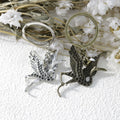 Zinc Alloy Flying Bird Crane Keychain Bag Charm Gift view 3