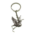 Zinc Alloy Flying Bird Crane Keychain Bag Charm Gift view 5