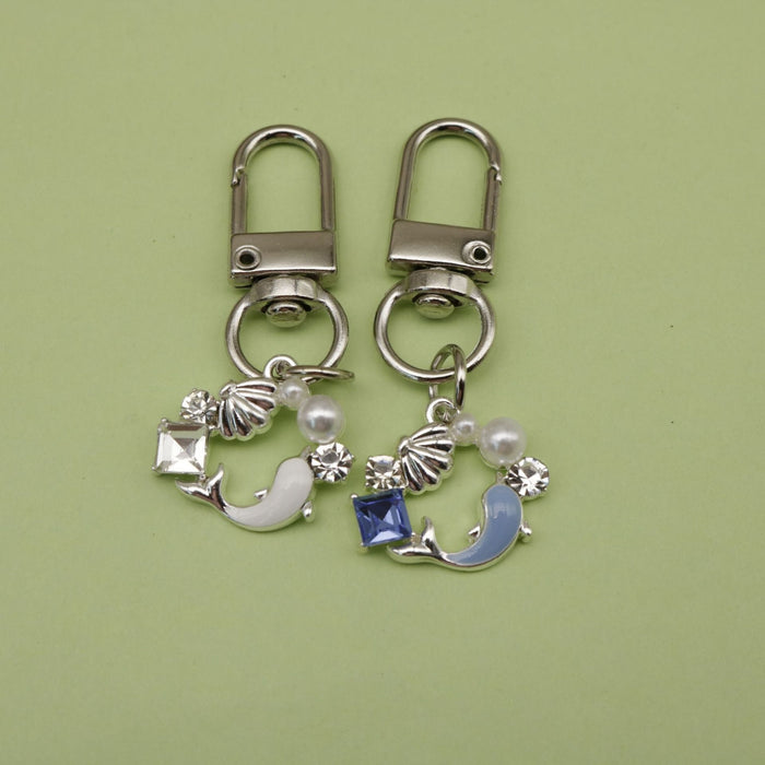 Zinc Alloy Fish Keychain For Ocean Bag Charm