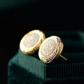 French Korean Light Luxury Micro Inlaid Zircon Stud Earrings For Women, Elegant Fashion Jewelry view 2