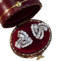 European American Geometric Zircon Stud Earrings For Women, Sparkling Princess Style Ear Jewelry view 5