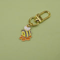 Zinc Alloy Drip Oil Bee Hive Keychain Bag Charm Gift view 6