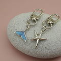 Zinc Alloy Enamel Ocean Mermaid Tail Keychain Bag Charm Gift view 4