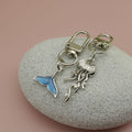 Zinc Alloy Enamel Ocean Mermaid Tail Keychain Bag Charm Gift view 3