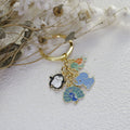 Metal Minimalist Animal Oil Drop Keychain Bag Charm view 2