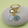 Metal Minimalist Animal Oil Drop Keychain Bag Charm view 4