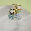 Metal Minimalist Animal Oil Drop Keychain Bag Charm view 3