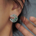 Luxury Vintage Statement Stud Earrings For Women, Elegant Banquet Jewelry With Celebrity Style view 3