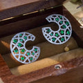 Luxury Vintage Statement Stud Earrings For Women, Elegant Banquet Jewelry With Celebrity Style view 5