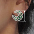 Luxury Vintage Statement Stud Earrings For Women, Elegant Banquet Jewelry With Celebrity Style view 4