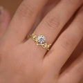 Delicate Antler Zircon Inlaid Ring For Women Christmas Trendy Light Luxury Fashion Jewelry view 3