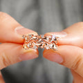 Delicate Ladies Wave Line Ring With Zircon Inlay, Fashion Popular Princess Single Ring For Women view 2