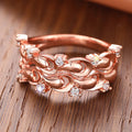 Delicate Ladies Wave Line Ring With Zircon Inlay, Fashion Popular Princess Single Ring For Women view 3