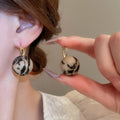 Hong Kong Style Gradient Resin Cherry Ball Clip On Earrings For Women view 3