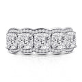 Geometric Shiny Zircon Inlaid Ring For Women, Fashion Bridal Light Luxury Statement Finger Ring view 5