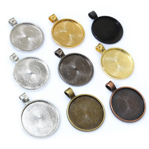25mm 3.3g Gold Zinc Alloy Charm Pendant for DIY Necklace Bracelet Jewelry Making