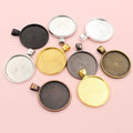 25mm 3.3g Gold Zinc Alloy Charm Pendant for DIY Necklace Bracelet Jewelry Making view 4