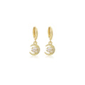 European American Hollow Rhinestone Dolphin Heart Butterfly Crown Moon Ear Cuff Earrings view 5