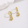 European American Hollow Rhinestone Dolphin Heart Butterfly Crown Moon Ear Cuff Earrings view 4