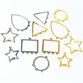 Stainless Steel Star Teardrop Geometric Small Pendants Charms For DIY Bracelet Necklace Accessories view 5