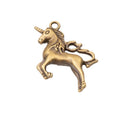 Rearing Unicorn Charm in 2 Metal Finishes for Jewelry Making view 5