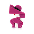Alloy Acrylic Lady Brooch Pin For Womens Apparel Decoration view 5