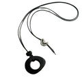 Vintage Resin Geometric Circle Triangle Ethnic Style Sweater Necklace For Women view 5
