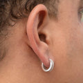 European American Unisex Ear Cuff Stud Earrings, Fashion Micro Pave Zircon Daily Wear Earrings view 3
