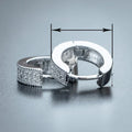 European American Unisex Ear Cuff Stud Earrings, Fashion Micro Pave Zircon Daily Wear Earrings view 4
