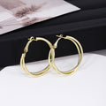 Elegant Minimalist Alloy Double Layer Crossed Hoop Ear Cuffs for Women Fashion Commuter Earrings view 2