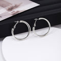 Elegant Minimalist Alloy Double Layer Crossed Hoop Ear Cuffs for Women Fashion Commuter Earrings view 3