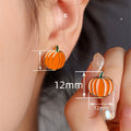 Realistic Pumpkin Stud Earrings For Christmas And Halloween, Fashion Festival Gift Ear Jewelry view 4