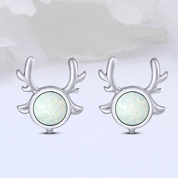 Simple Delicate Sparkling Stud Earrings For Women, Fashion Christmas Festival Gift Ear Jewelry