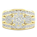 Luxury European American Shiny Geometric Ring For Women, Fashion Banquet Statement Finger Jewelry view 2
