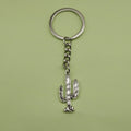 Metal Cactus Keychain Bag Charm Gift view 1