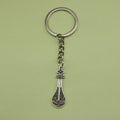 Zinc Alloy Guitar Shape Keychain Bag Charm Gift view 1