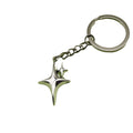 Zinc Alloy Four Point Star Keychain Bag Charm view 5