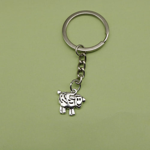 Zinc Alloy Sheep Keychain Bag Charm Gift Key Ring