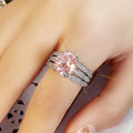 Luxury Full Cubic Zirconia Pave Ring For Women, Elegant Light Luxury Fashion Statement Finger Ring view 3