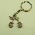 Metal Bicycle Keychain Bag Charm Gift view 6