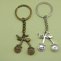 Metal Bicycle Keychain Bag Charm Gift view 1